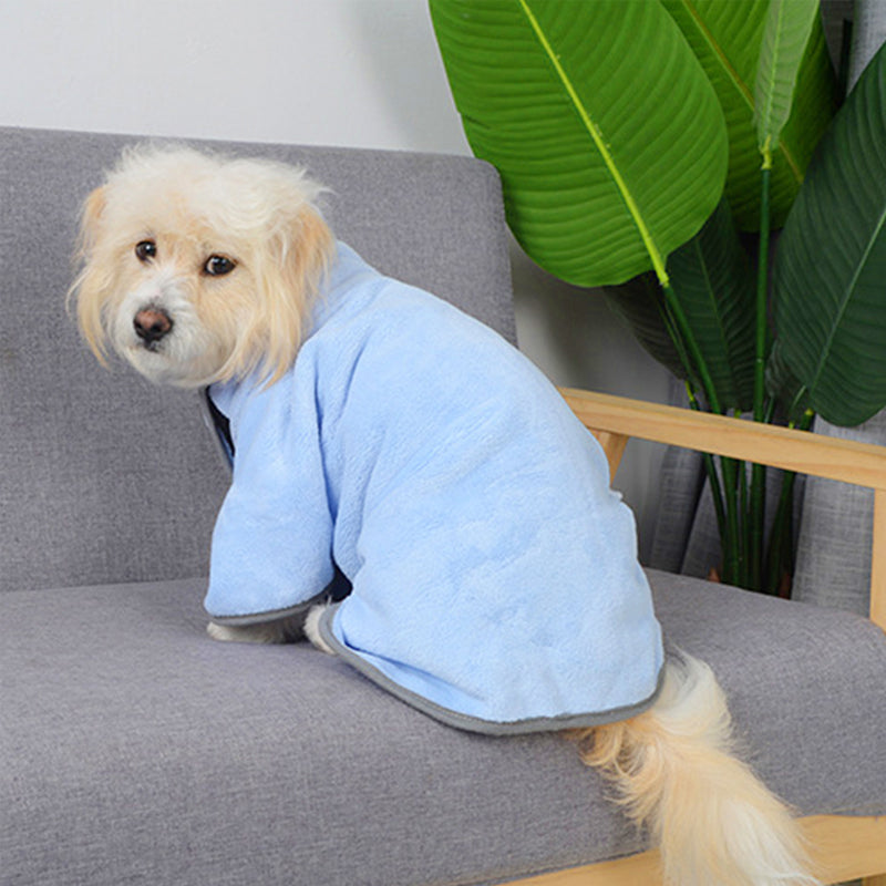 Quick-Dry Microfiber Pet Bath Towel | Absorbent Dog & Cat Bathrobe Secondary image