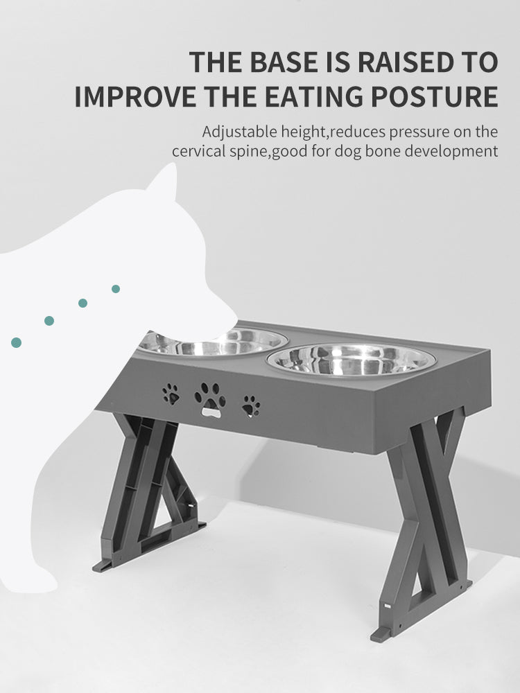 Pet Bowl Dog Bowl Pet Feeder Stainless Steel Bowl Folding Bowl Secondary image