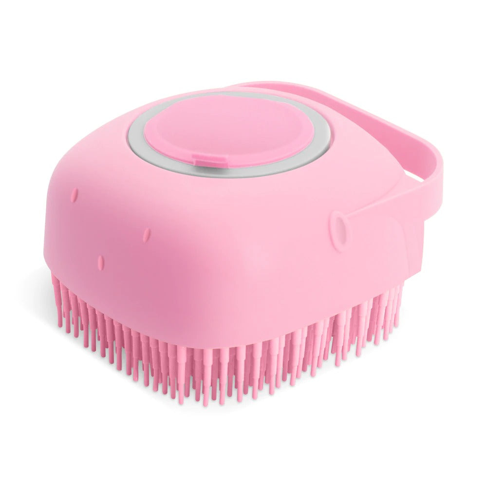 Pet Dog Shampoo Massager Brush Cat Massage Comb Grooming Scrubber Shower Brush For Bathing Short Hair Soft Silicone Brushes Secondary image
