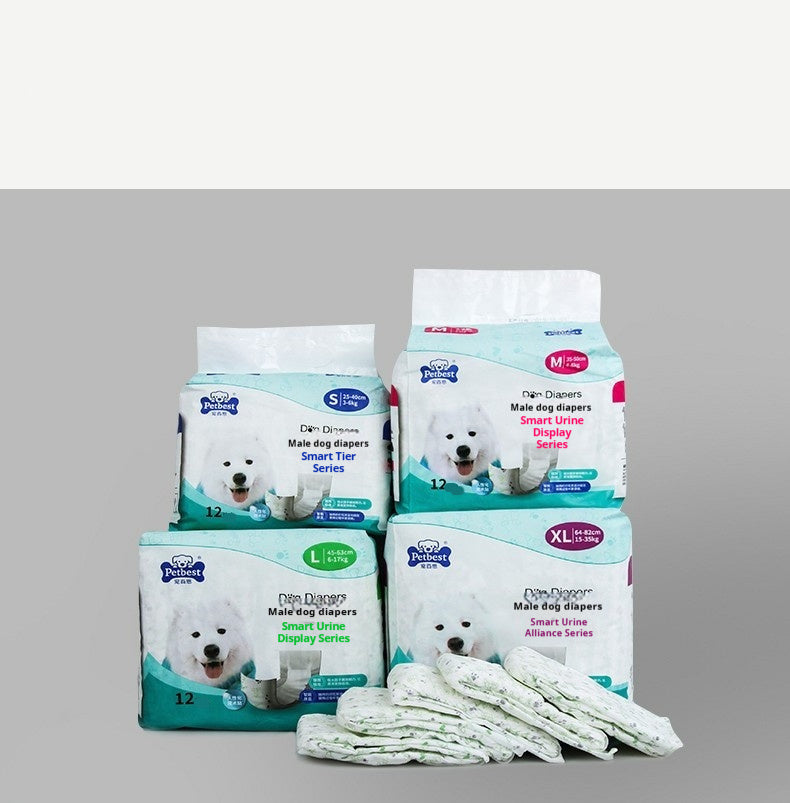 Petbest Male Dog Diaper Wearable Urine Display Secondary image
