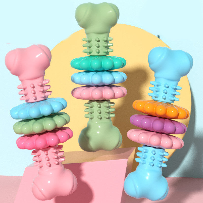 Dog Chew Toy Dog Bone Type  Dogs Teeth Cleaning Toys Indestructible TPR Bone Chewing Bite Resistant Teething Toys  Pet Products Secondary image
