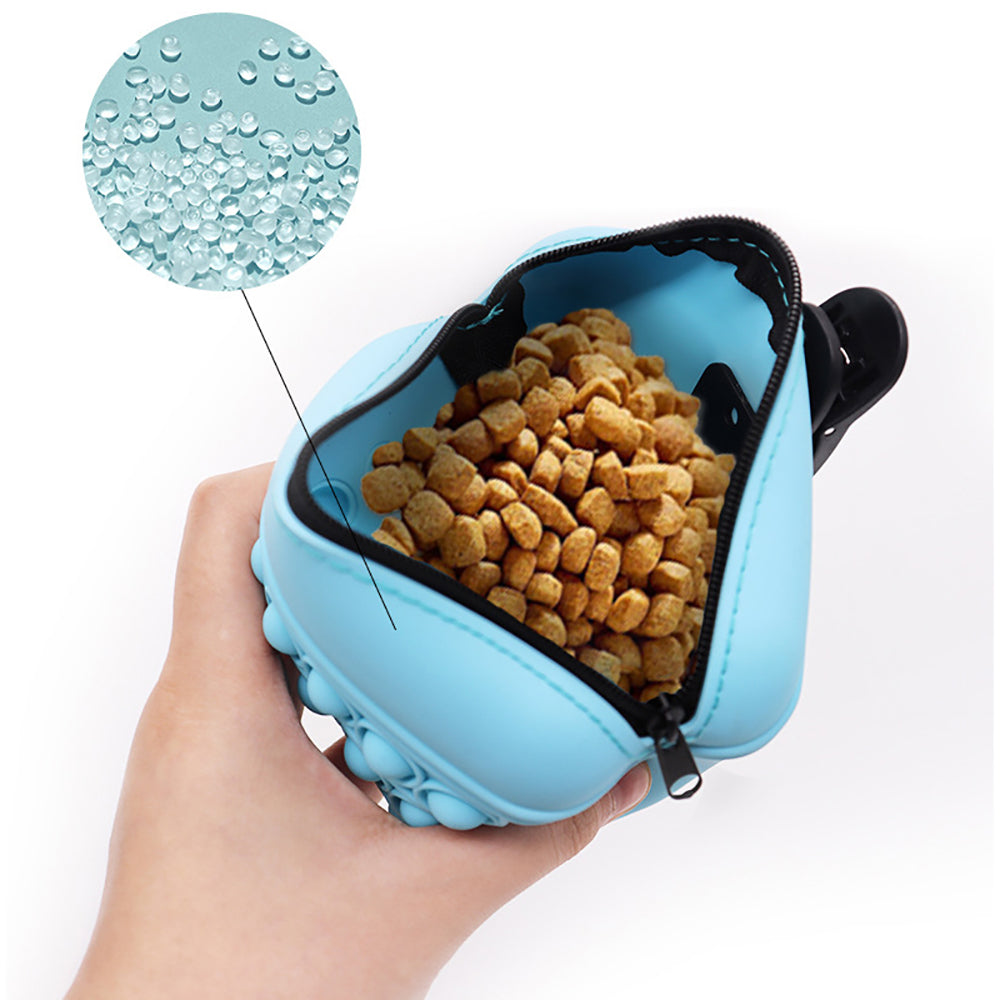 Bag Silicone Feed Dogs Treat Pouch Pet Training Bag Bundle Pocket Waist Pack Pet Portable Dog Training Waist Bag Treat Snack Bait Dogs Soft Washable Outdoor Feed Storage Pouch Food Reward Silica Bags Secondary image