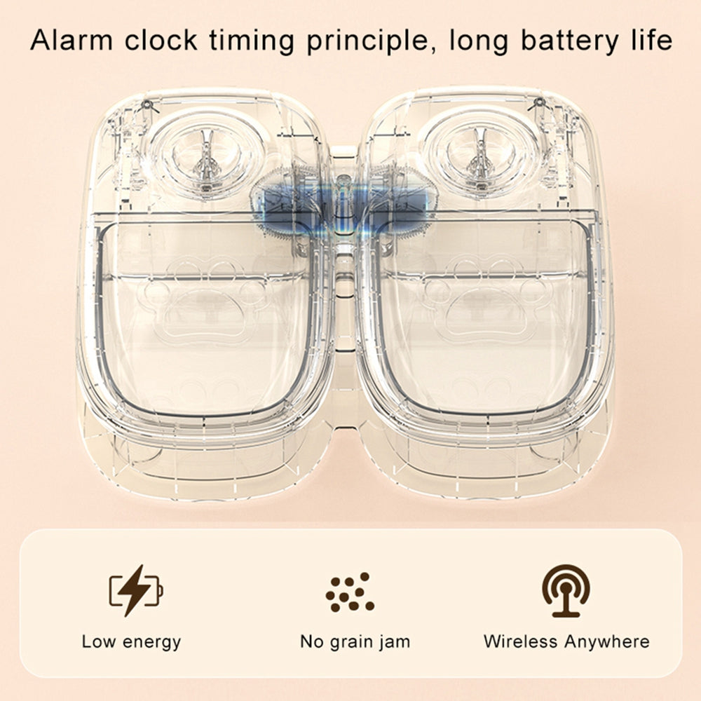 Automatic Pet Feeder Smart Food Dispenser For Cats Dogs Timer Stainless Steel Bowl Auto Dog Cat Pet Feeding Pets Supplies Secondary image
